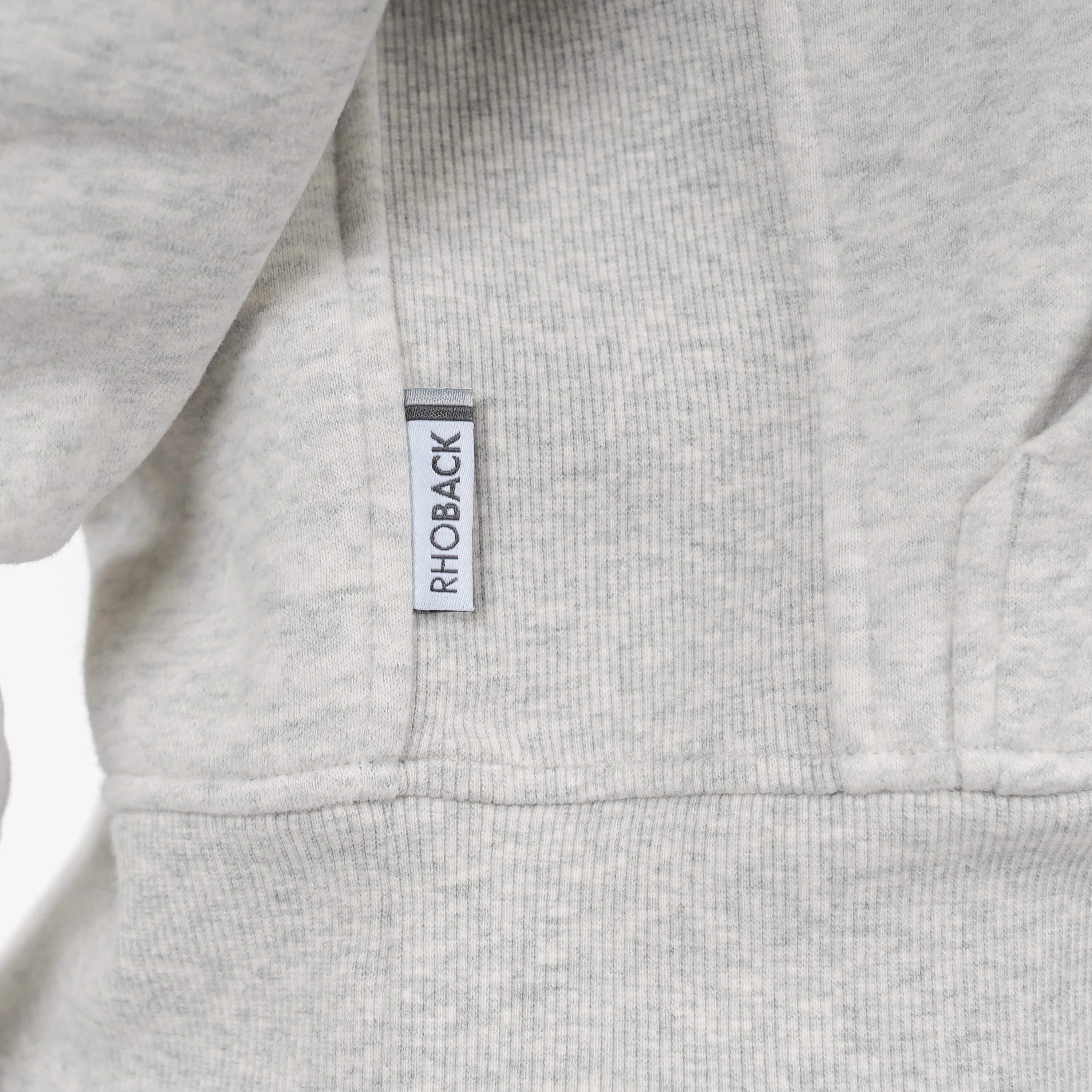 Clarity Collegiate Half-Zip Hoodie - Michigan National Champions | Heather - Ivory - MICH CHAMP 1 - Image 4