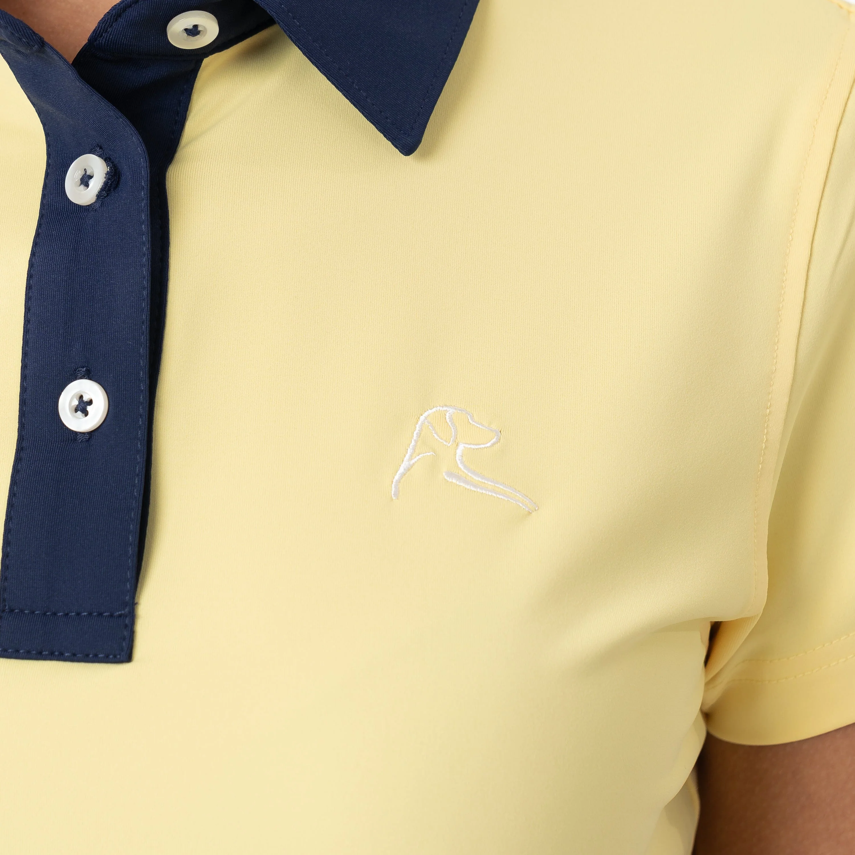 Solid Performance Polo | Solid - Daffodil/Fleet Navy - Image 5