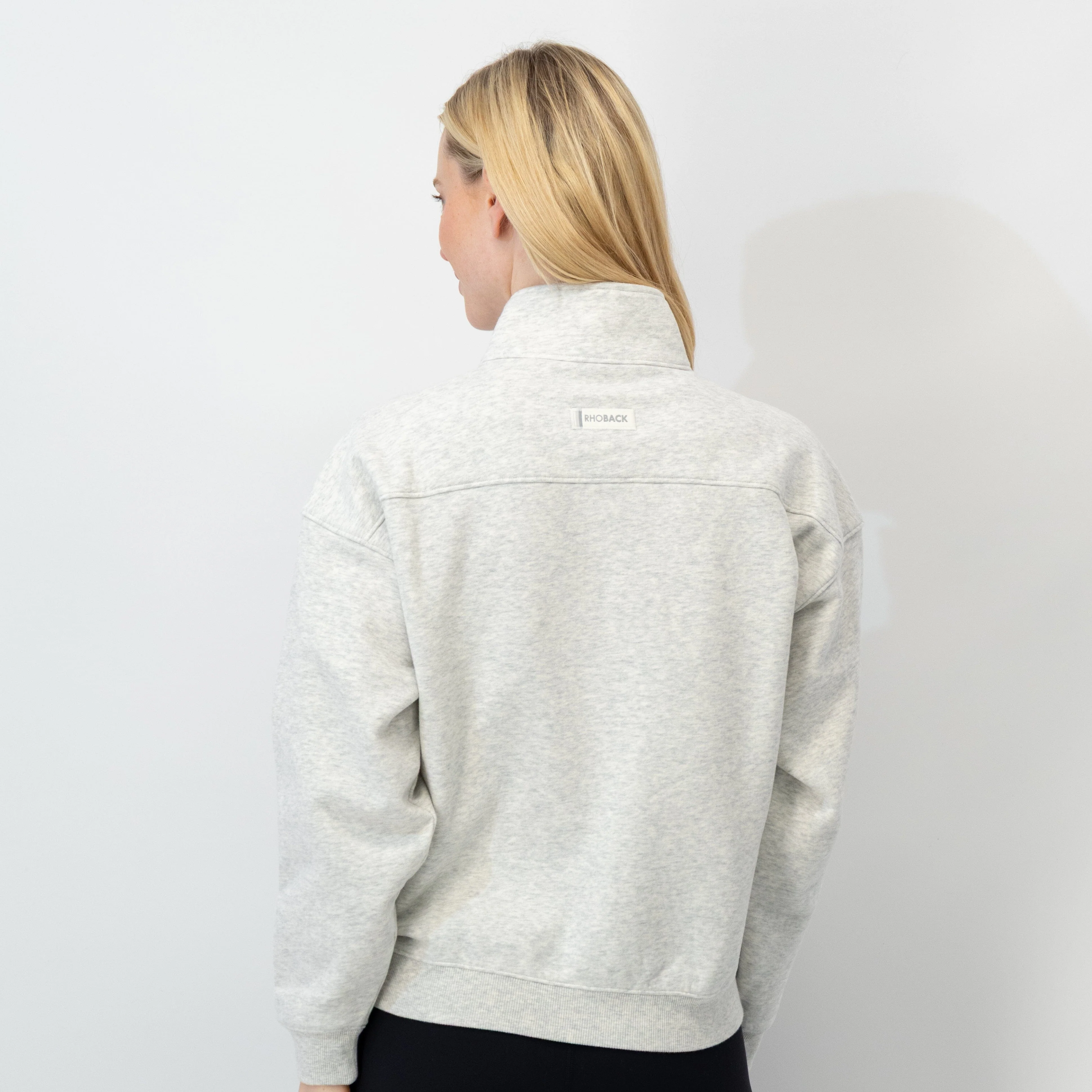 Serenity Collegiate Half-Zip - Ohio State | Heather - Ivory - Ohio State - 1 - Image 2