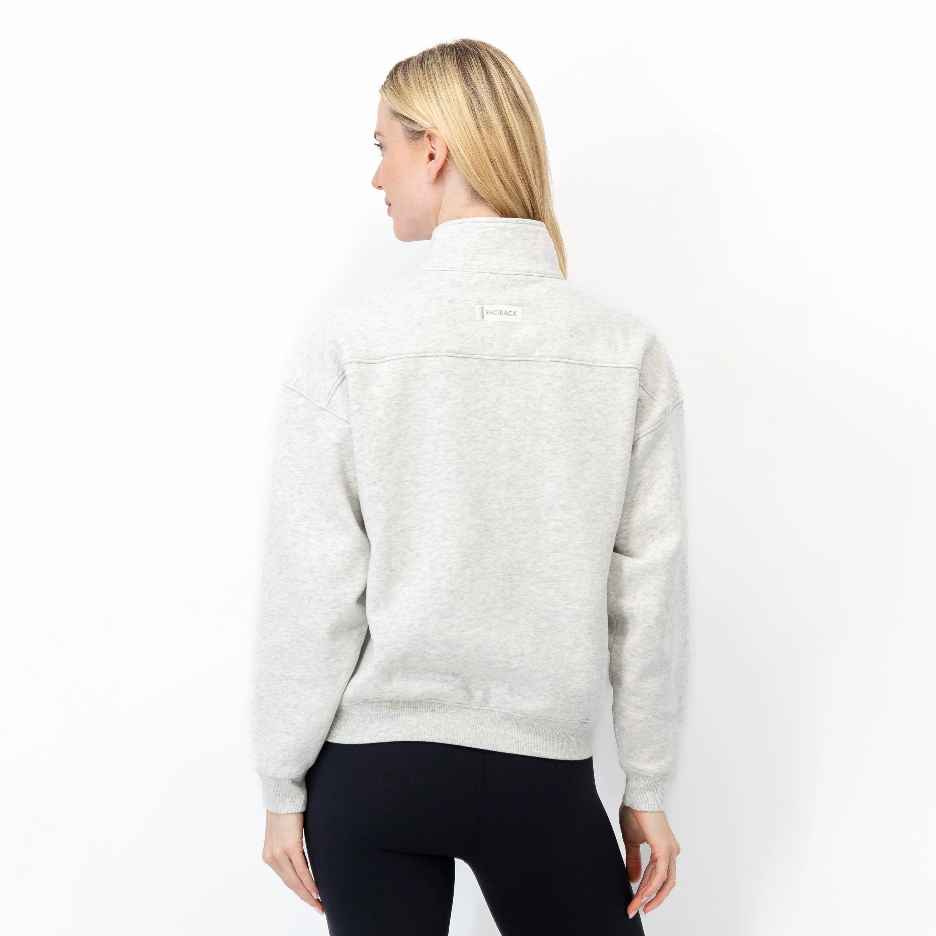 Serenity Half-Zip | Heather - Ivory - Image 2