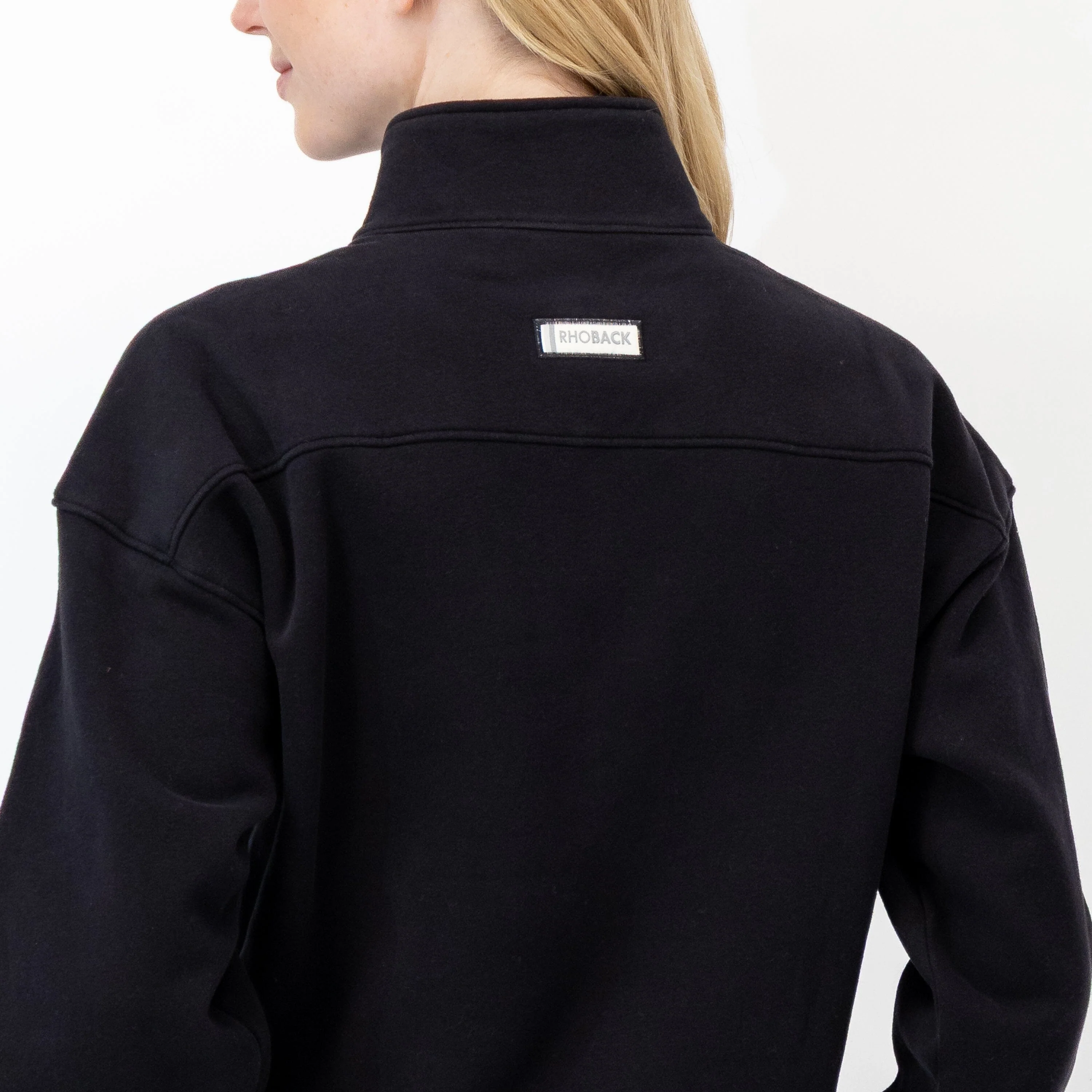 Serenity Half-Zip | Solid - Midnight Black - Image 4
