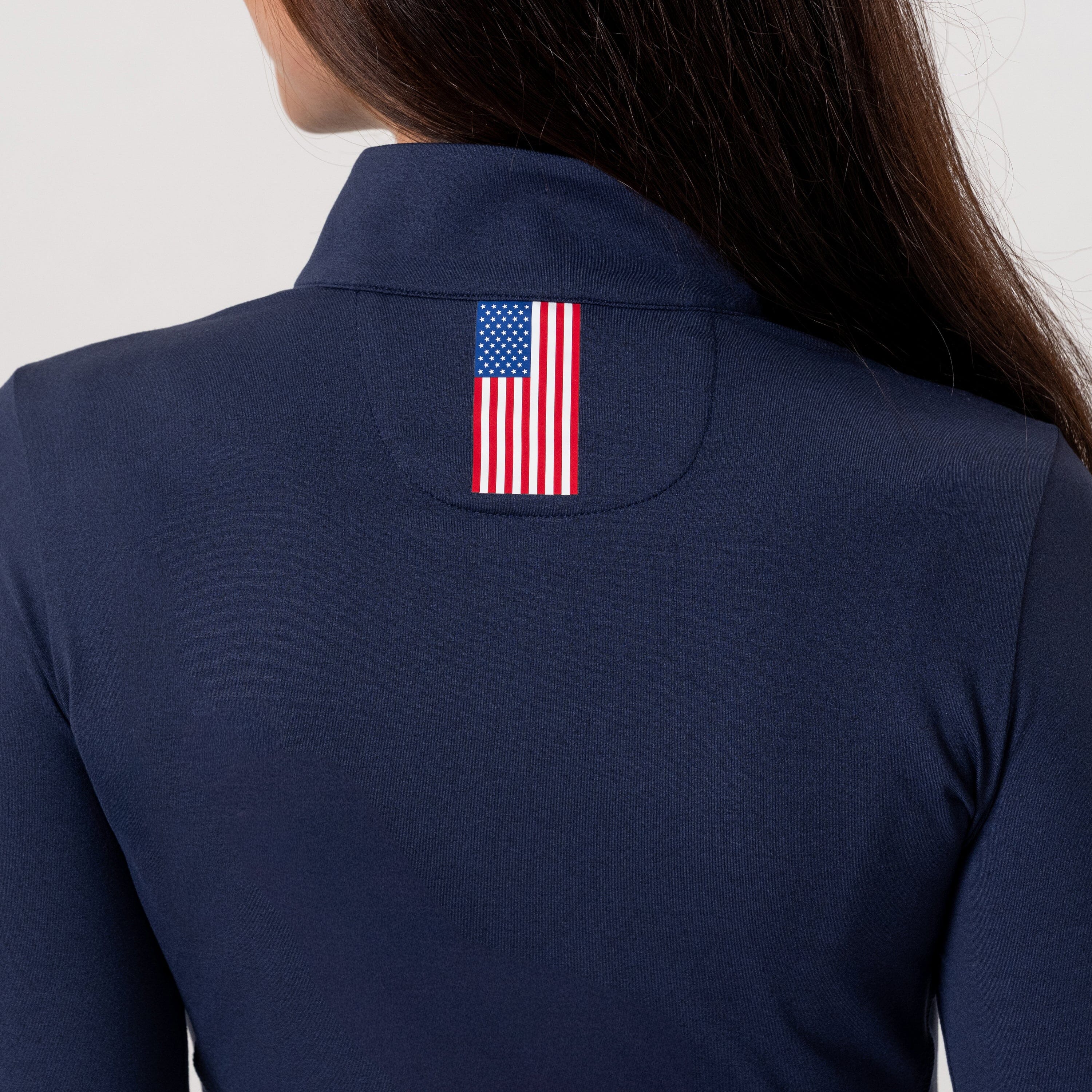 Solid Performance Q-Zip | Solid - Fleet Navy - America 250 - USA - Image 3