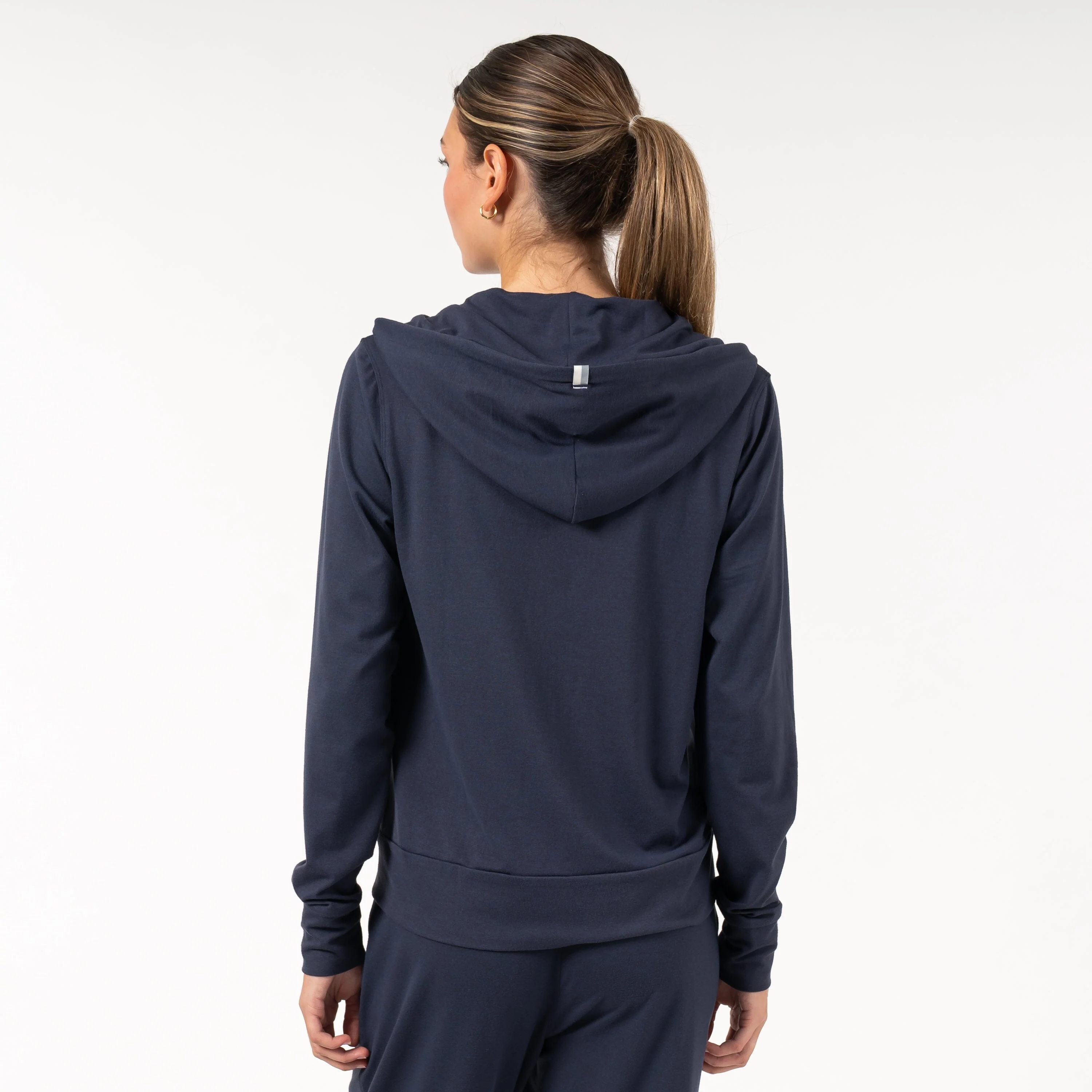 Tempo Full-Zip Hoodie | Heather - Fleet Navy/Nightshade - Image 3