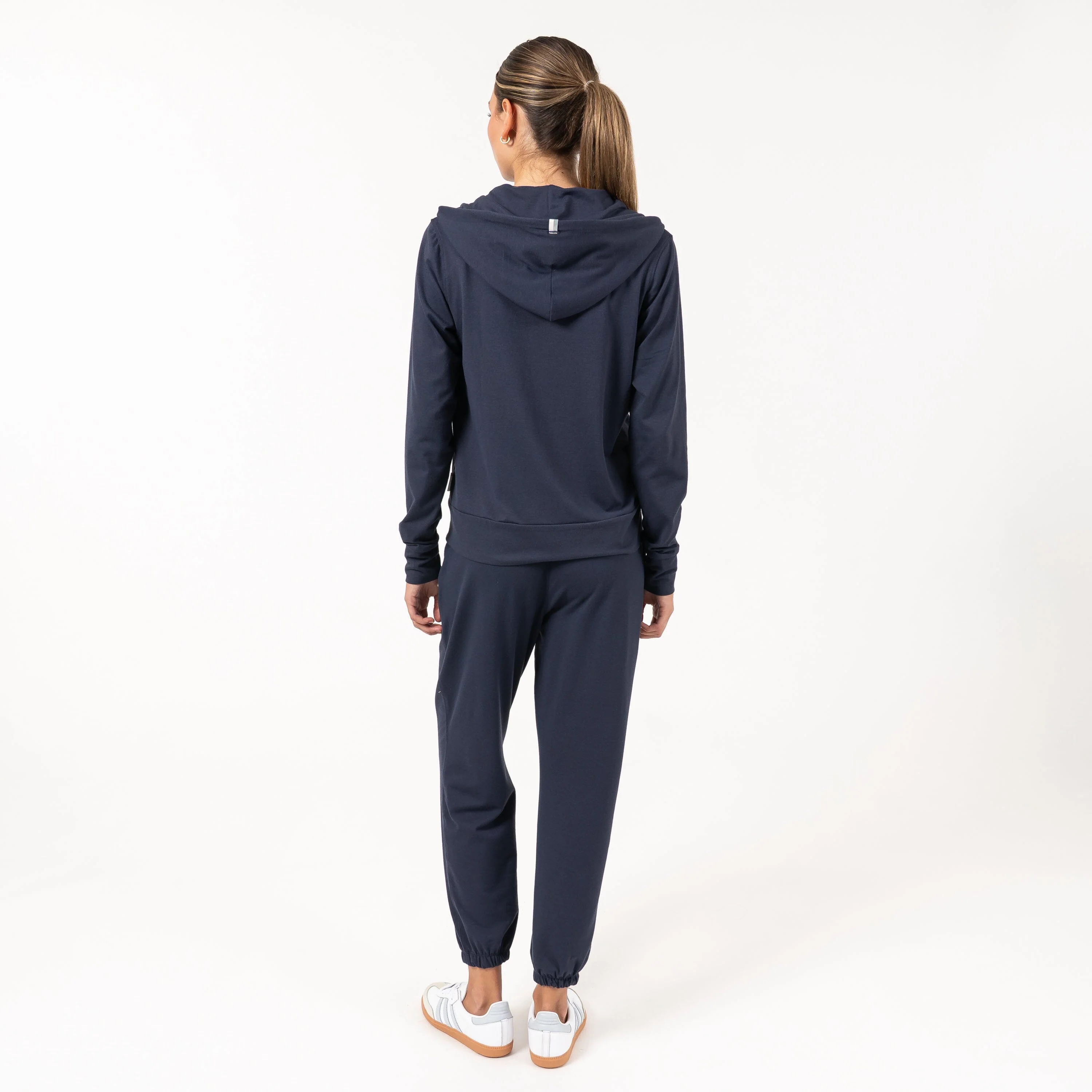 Tempo Full-Zip Hoodie | Heather - Fleet Navy/Nightshade - Image 8
