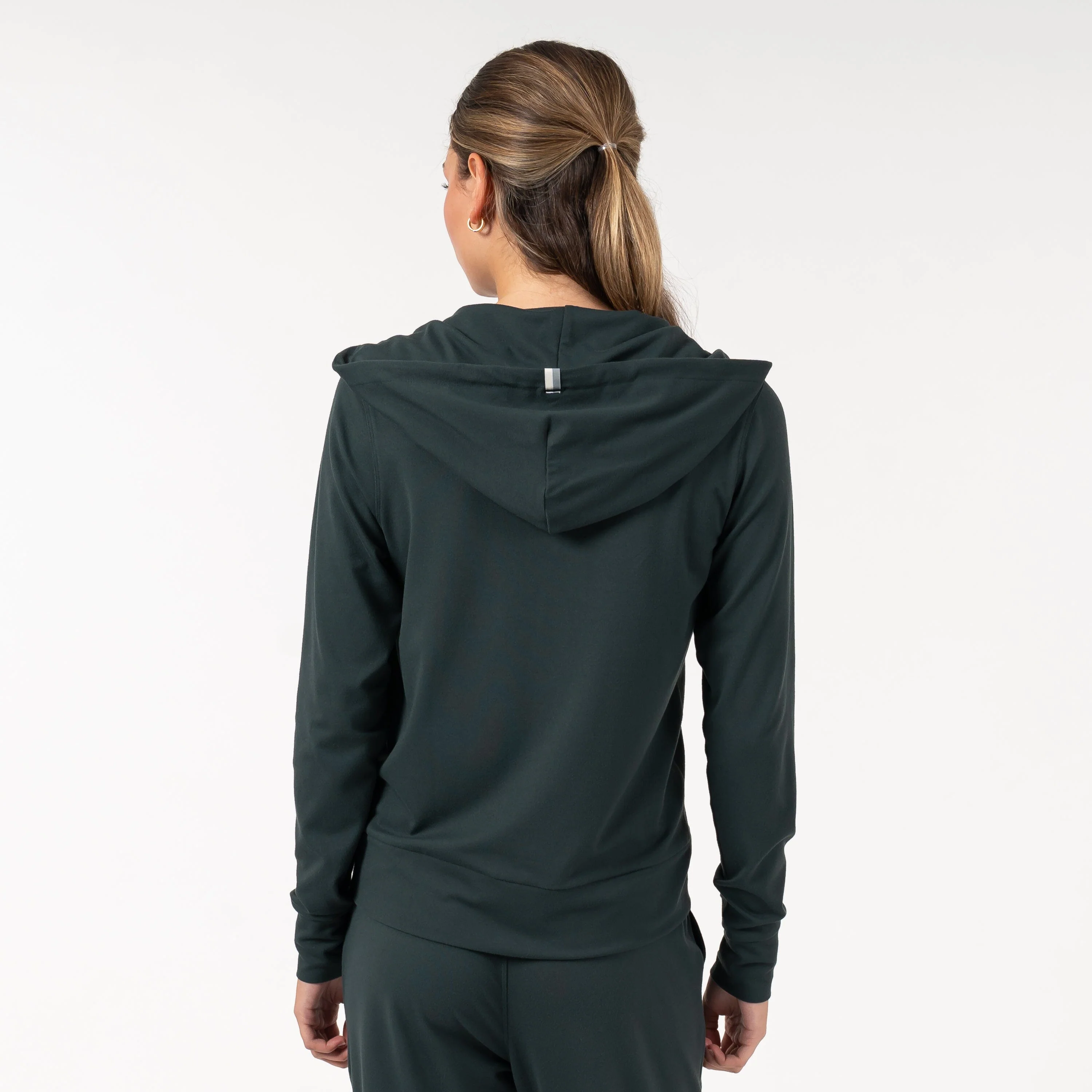 Tempo Full-Zip Hoodie | Solid - Ponderosa Green - Image 2