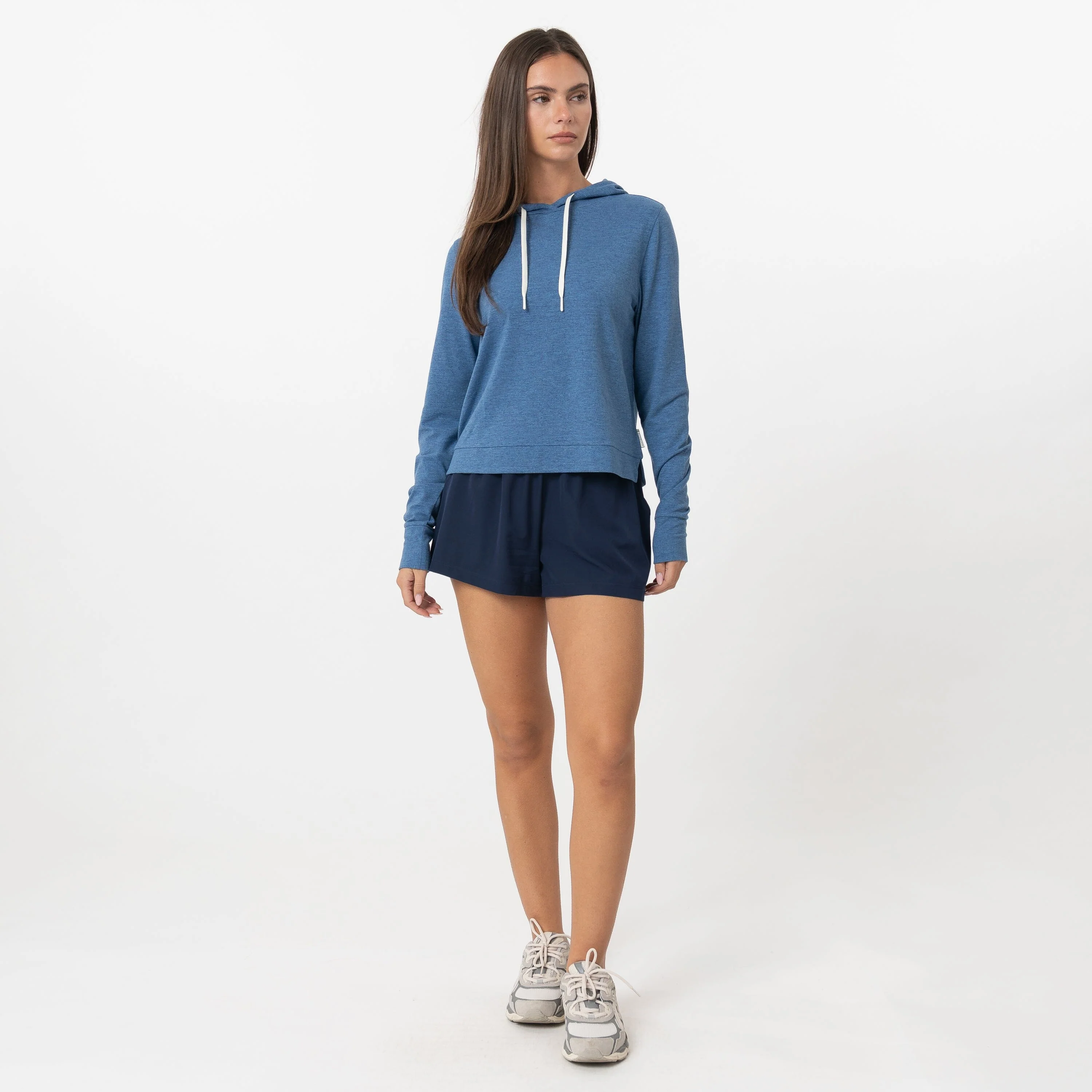 Tempo Performance Hoodie | Heather - Coastal Blue/Potomac Blue - Image 5