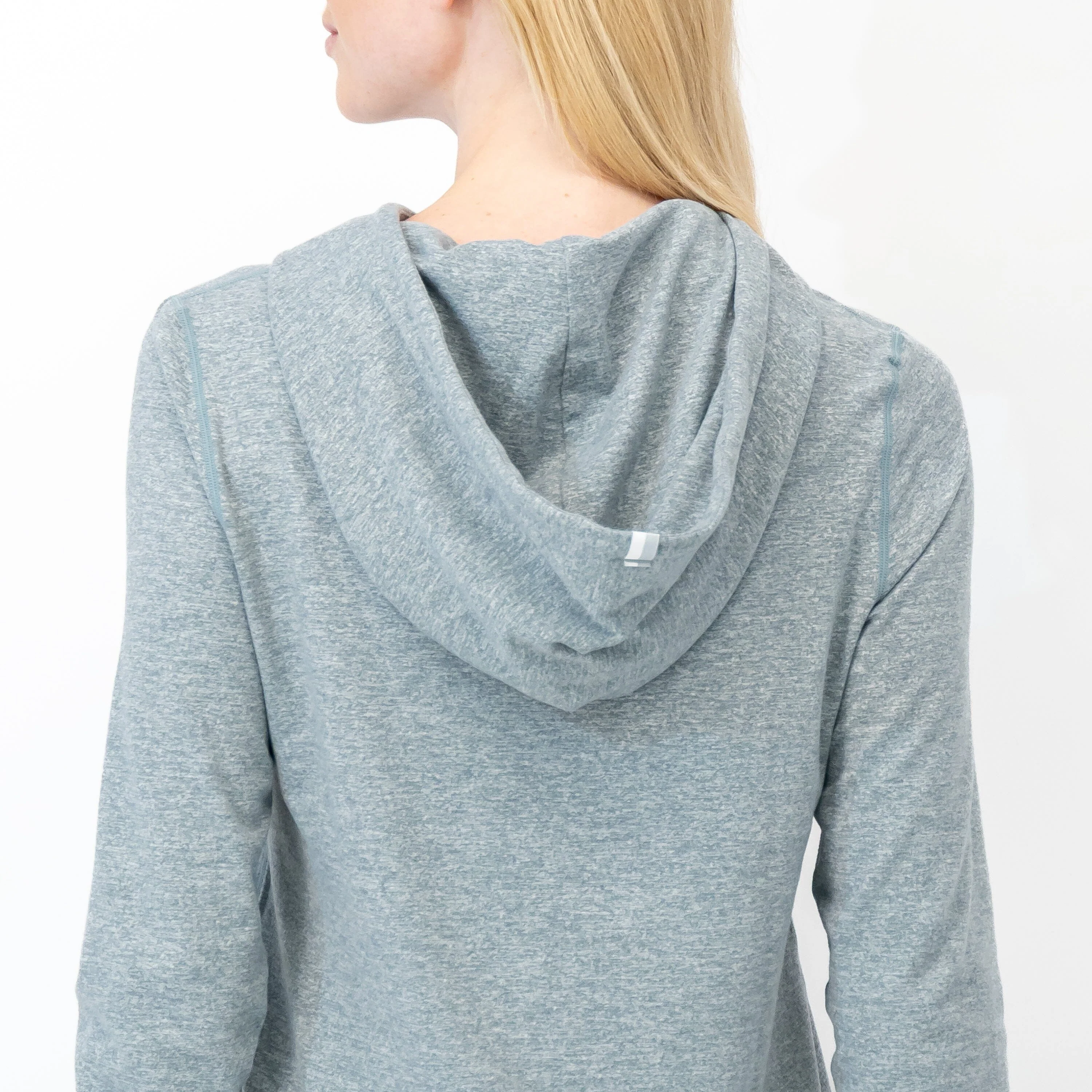 Tempo Performance Hoodie | Heather - Jungle Green/White - Image 3