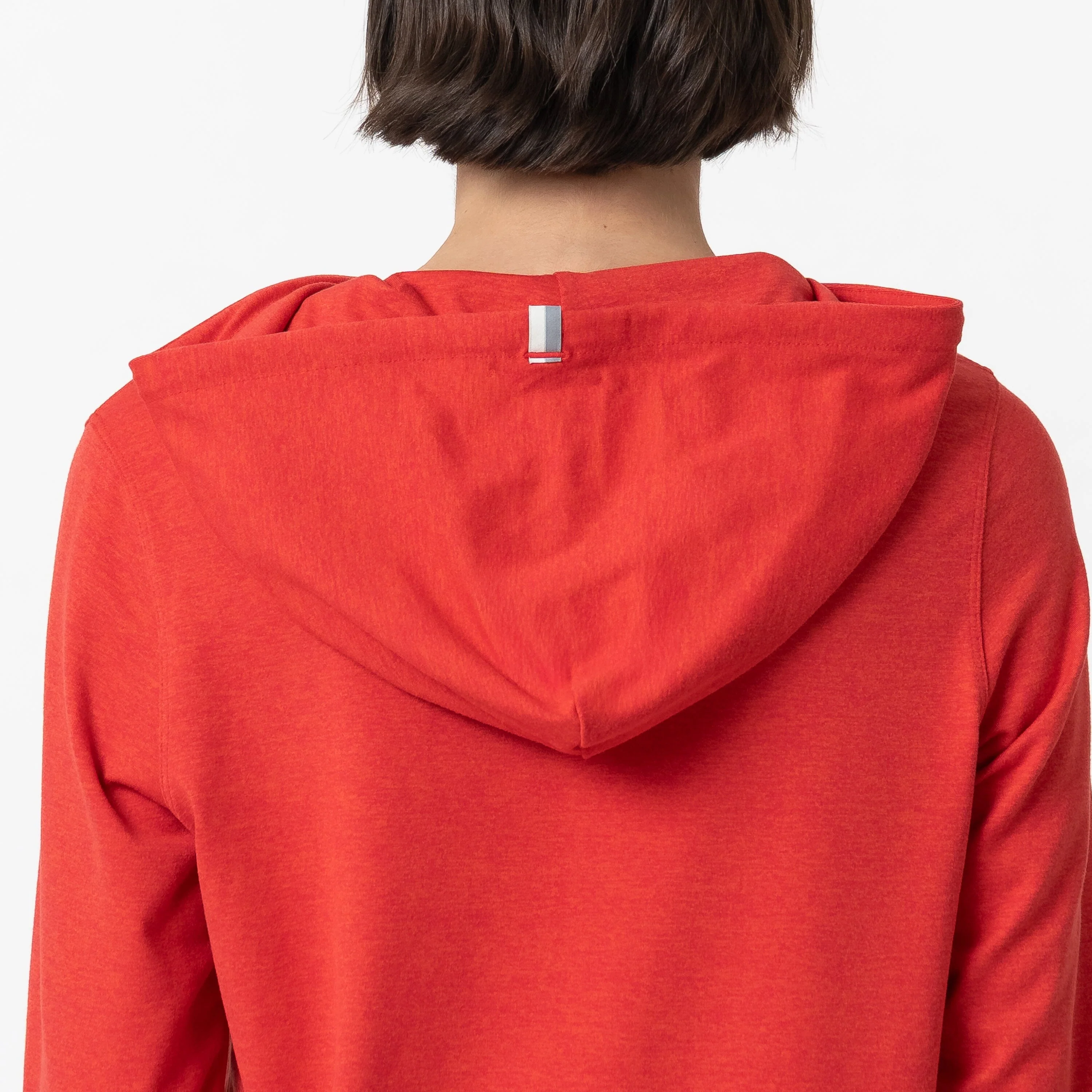 Tempo Performance Hoodie | Heather - Poppy Red/Classic Red - Image 3