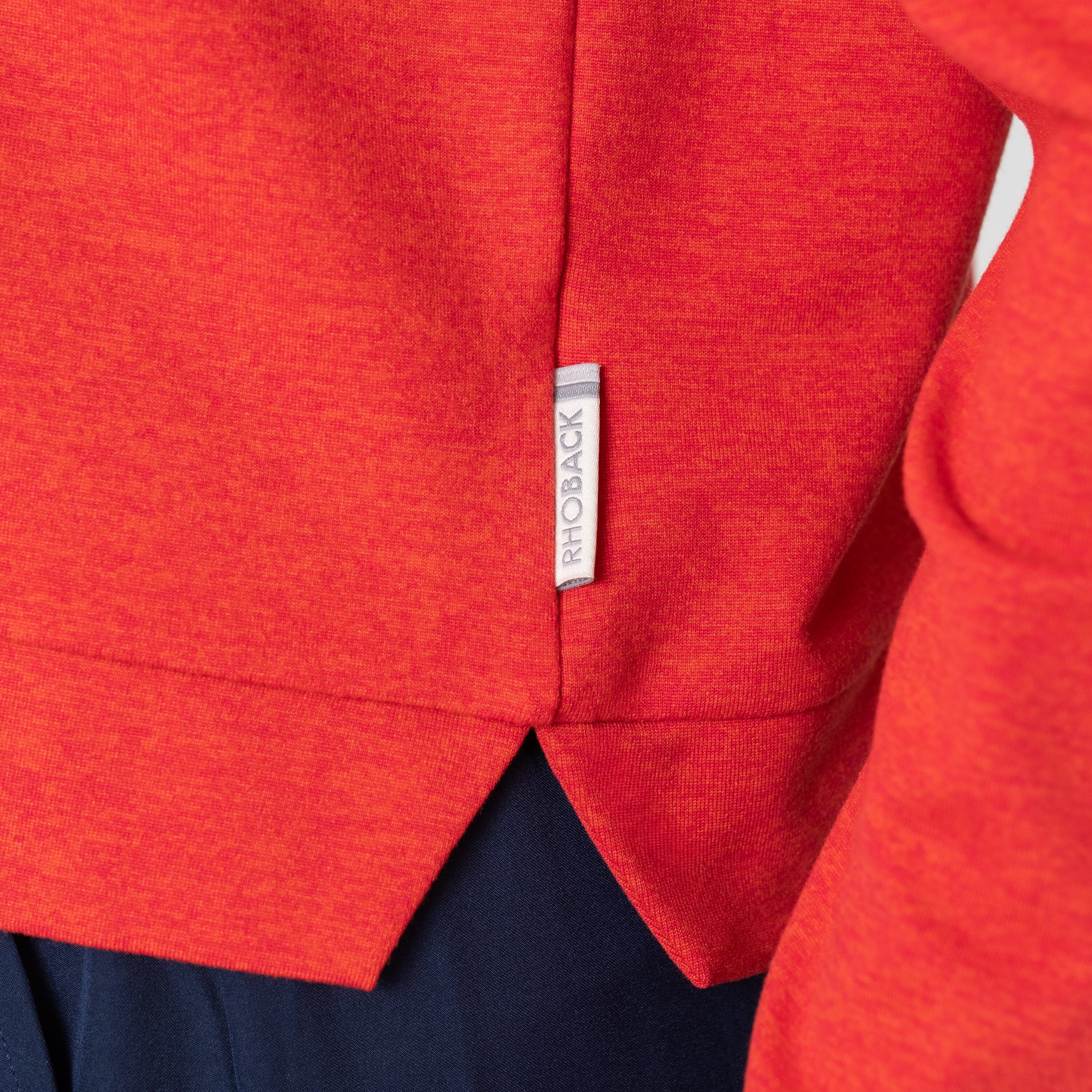 Tempo Performance Hoodie | Heather - Poppy Red/Classic Red - Image 4