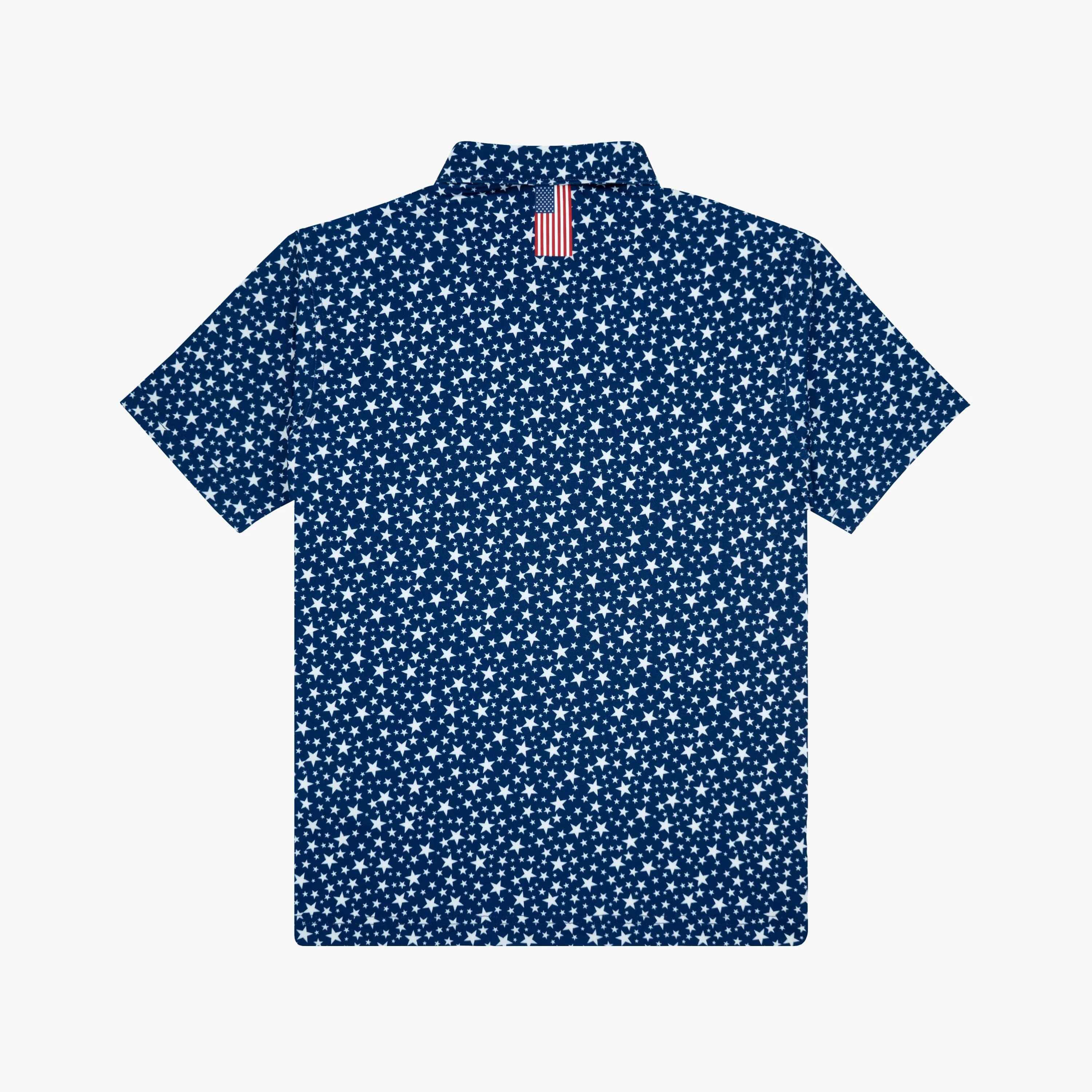 The Youth Stars | Performance Polo | The Stars - Patriot Blue/White - USA - Image 2